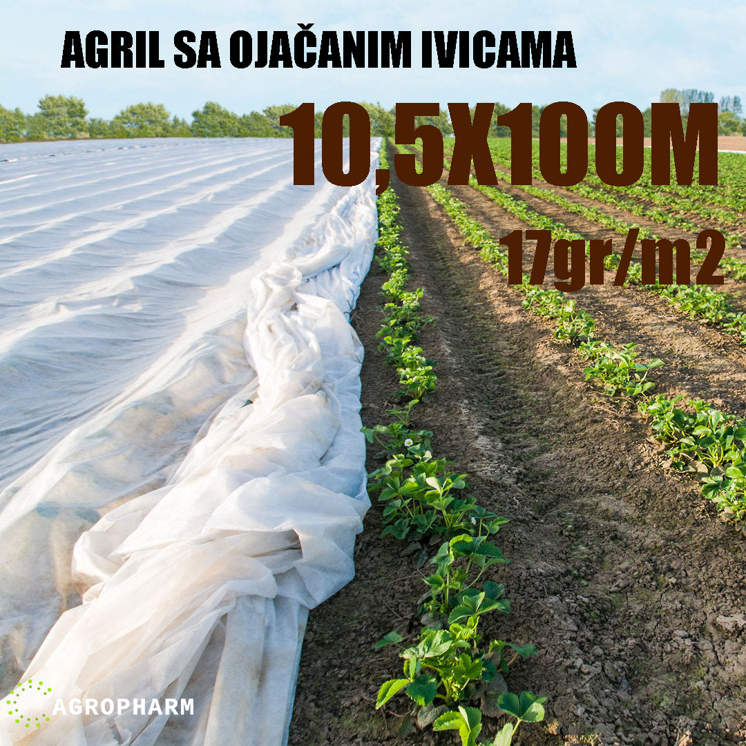 Agril folija protiv mraza 10.5x100m sa ojacanim krajevima