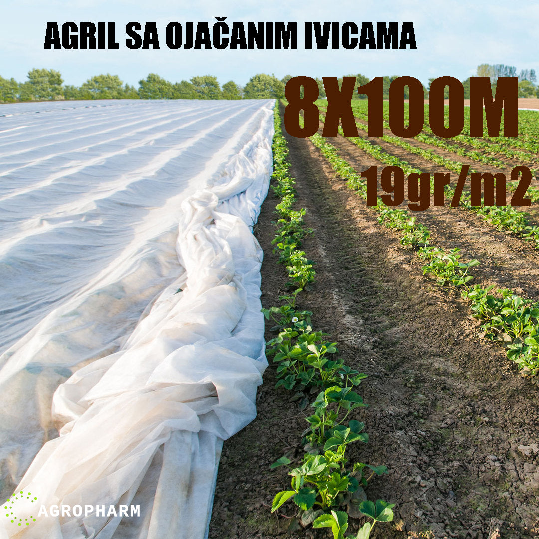 Agril folija protiv mraza 8x100m sa ojacanim krajevima