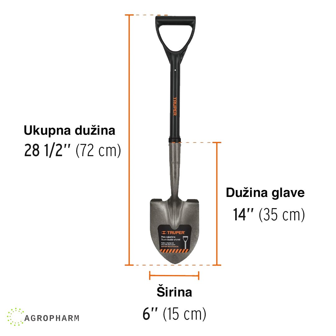 Ašov mali sa fiber ručkom D Drip TRUPER