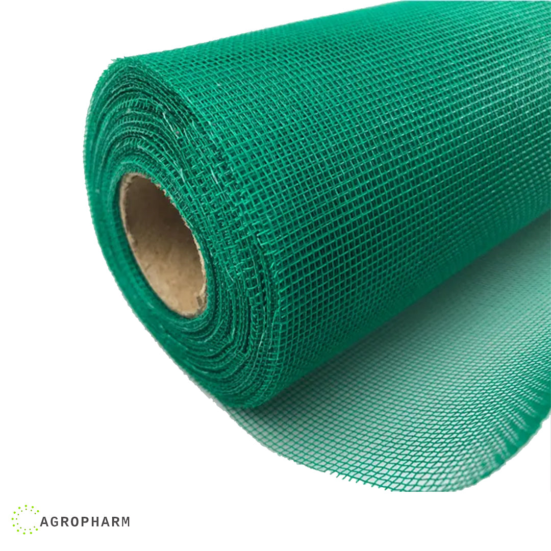 Ojačana mreža za komarce i muve zelena 1 metar širine