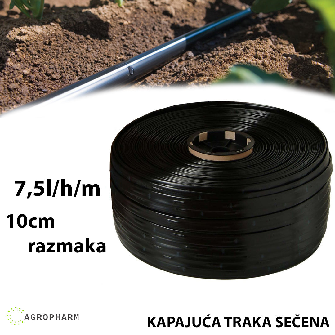 Kap po kap 100m sečena traka 7,5l/h