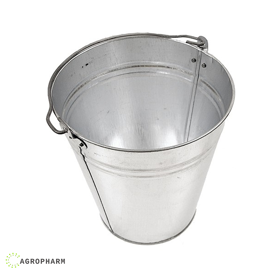 Pocinkovana metalna Kanta/ Kofa 10l