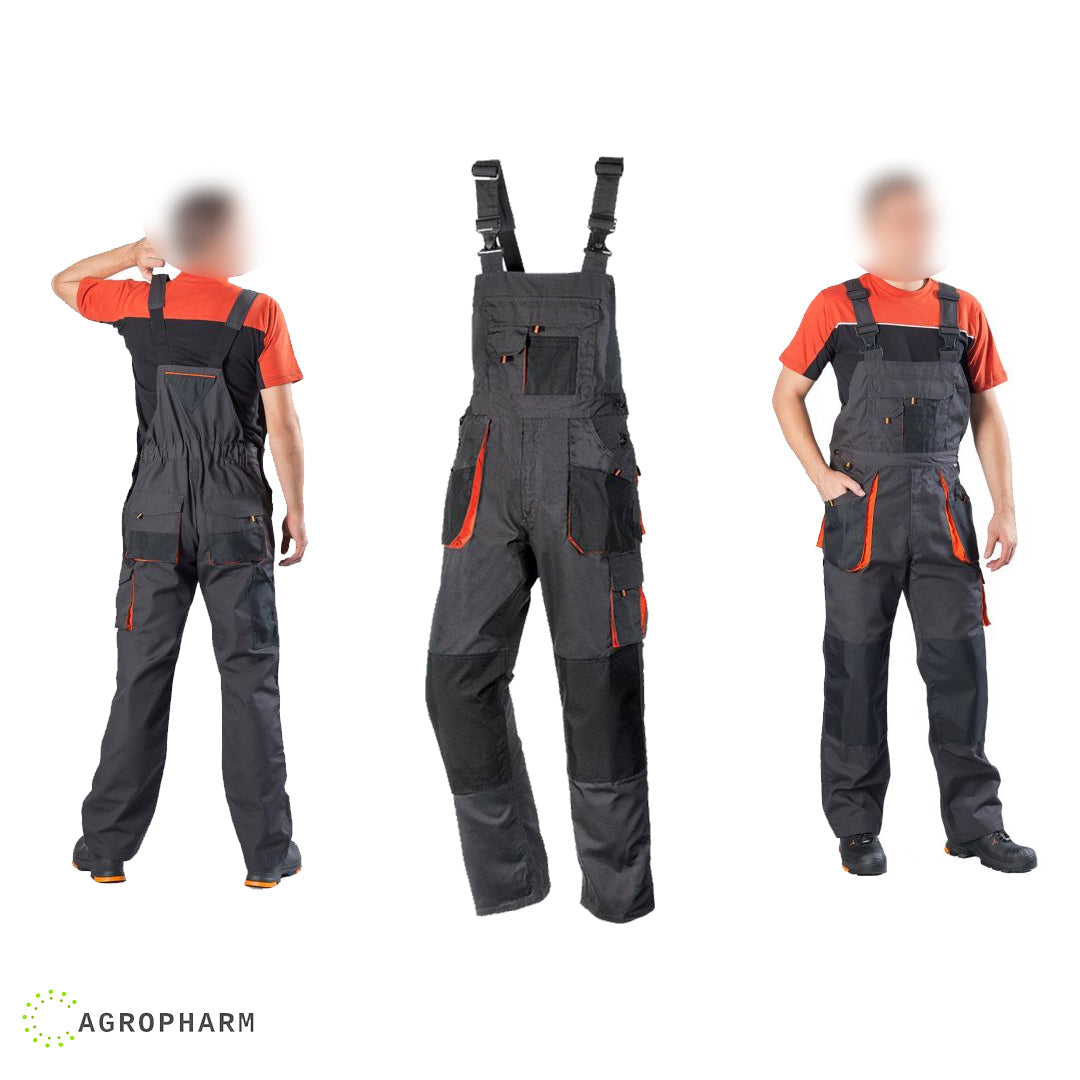 Radni polukombinezon sa tregerima sivi Emerton