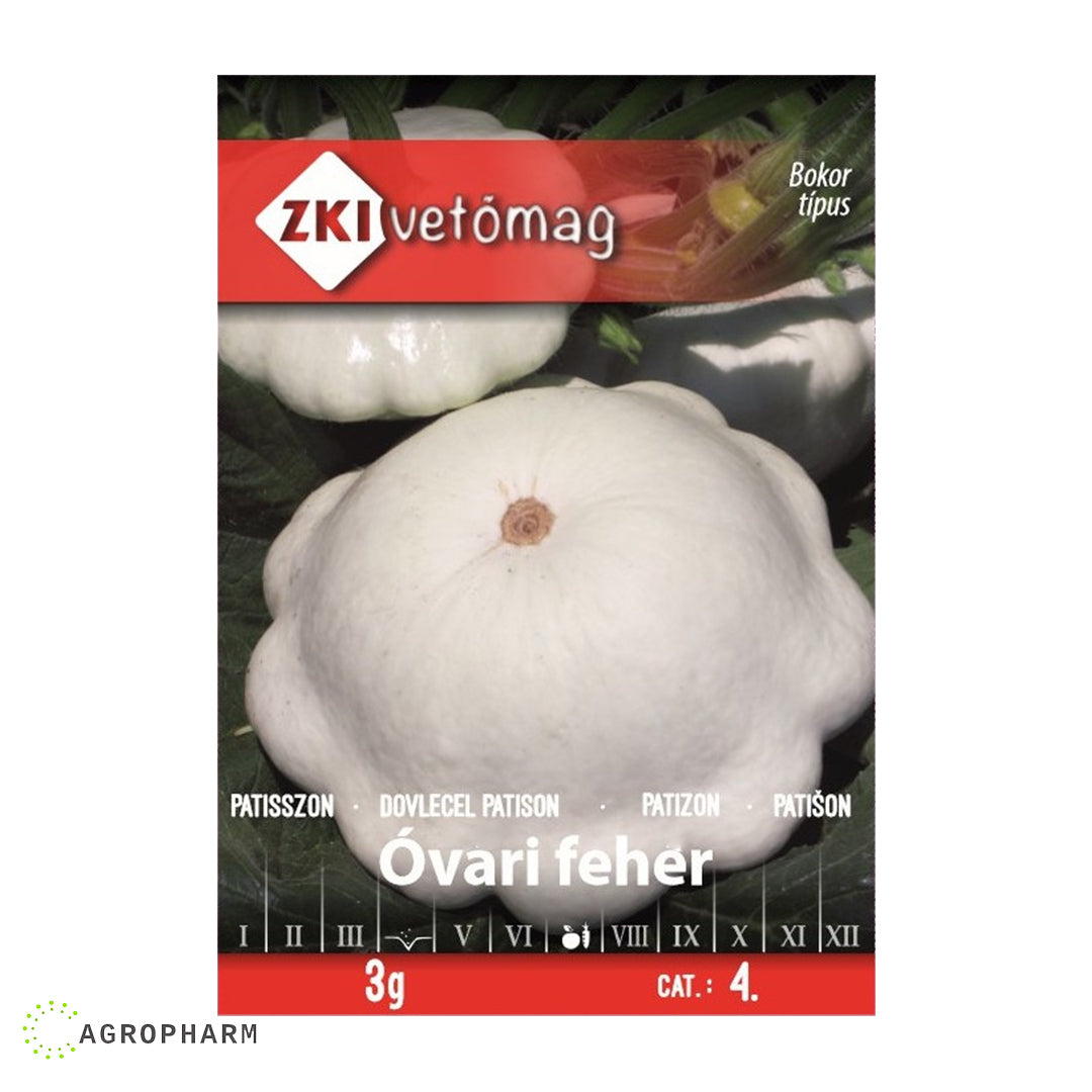 Tikvica Ovari feher u obliku pečurke ZKI Seme