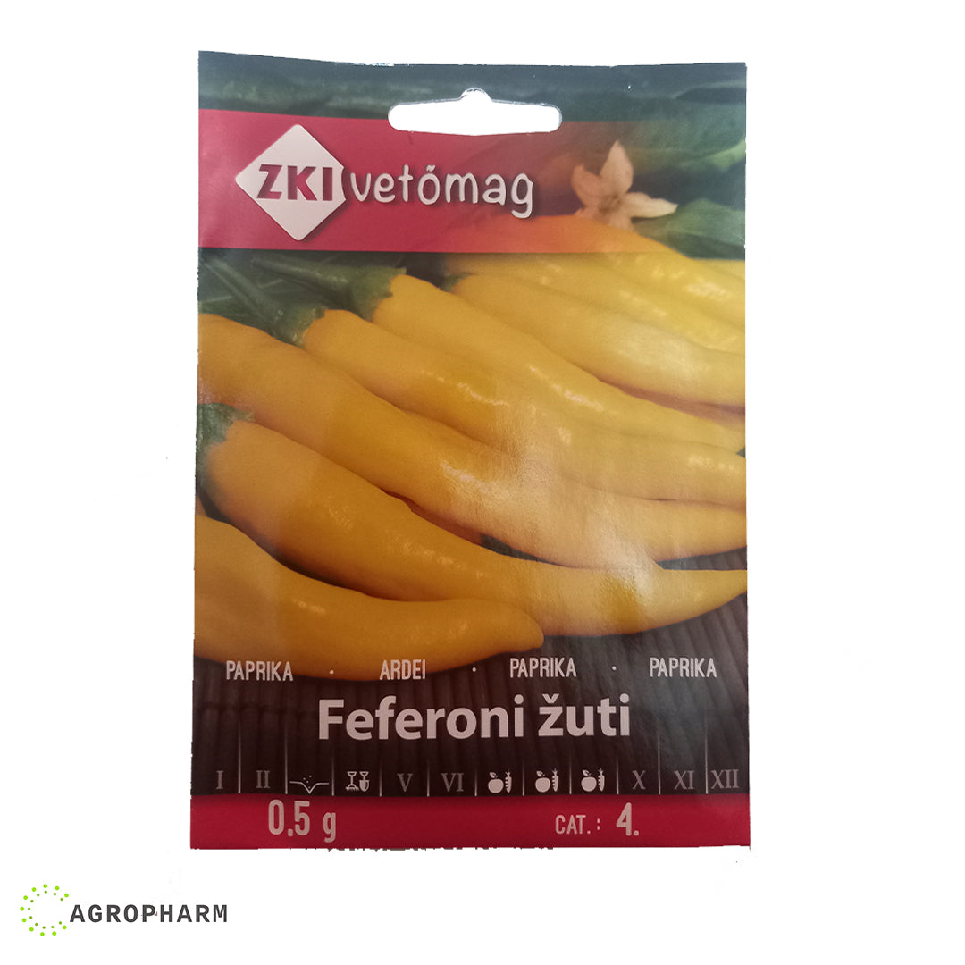 Paprika Feferoni Žuti 0.5gr Seme ZKI