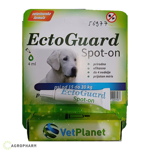 Ectoguard protiv buva i krpelja za pse 15kg do 30kg