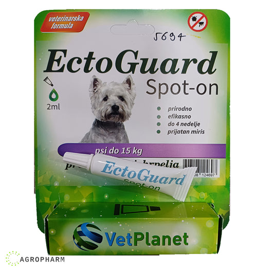 Ectoguard protiv buva i krpelja za pse do 15kg