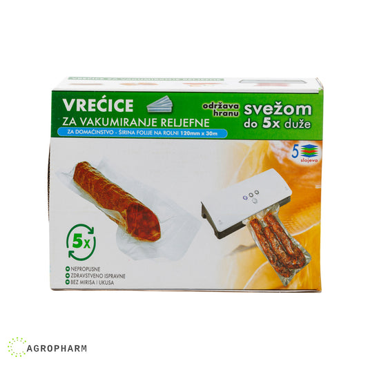 Kese za vakumiranje mesa 12cmx30m u rolnama