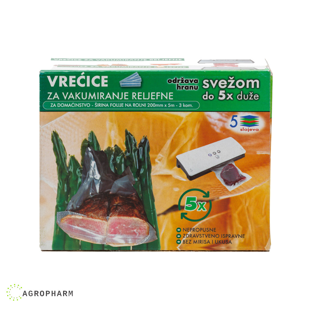 Kese za vakumiranje mesa 20cmx15m u rolnama
