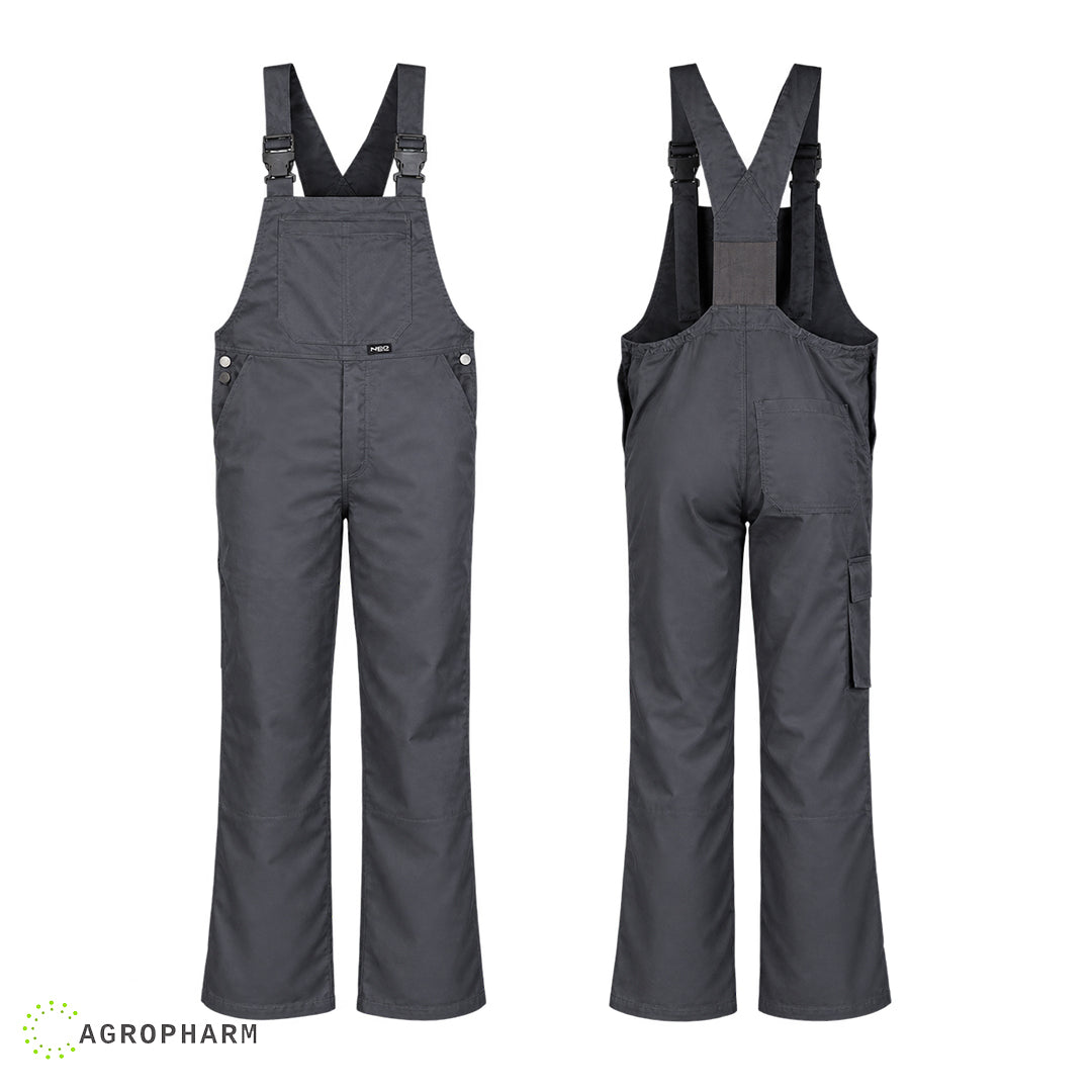 Radne pantalone sive sa tregerima Monsun