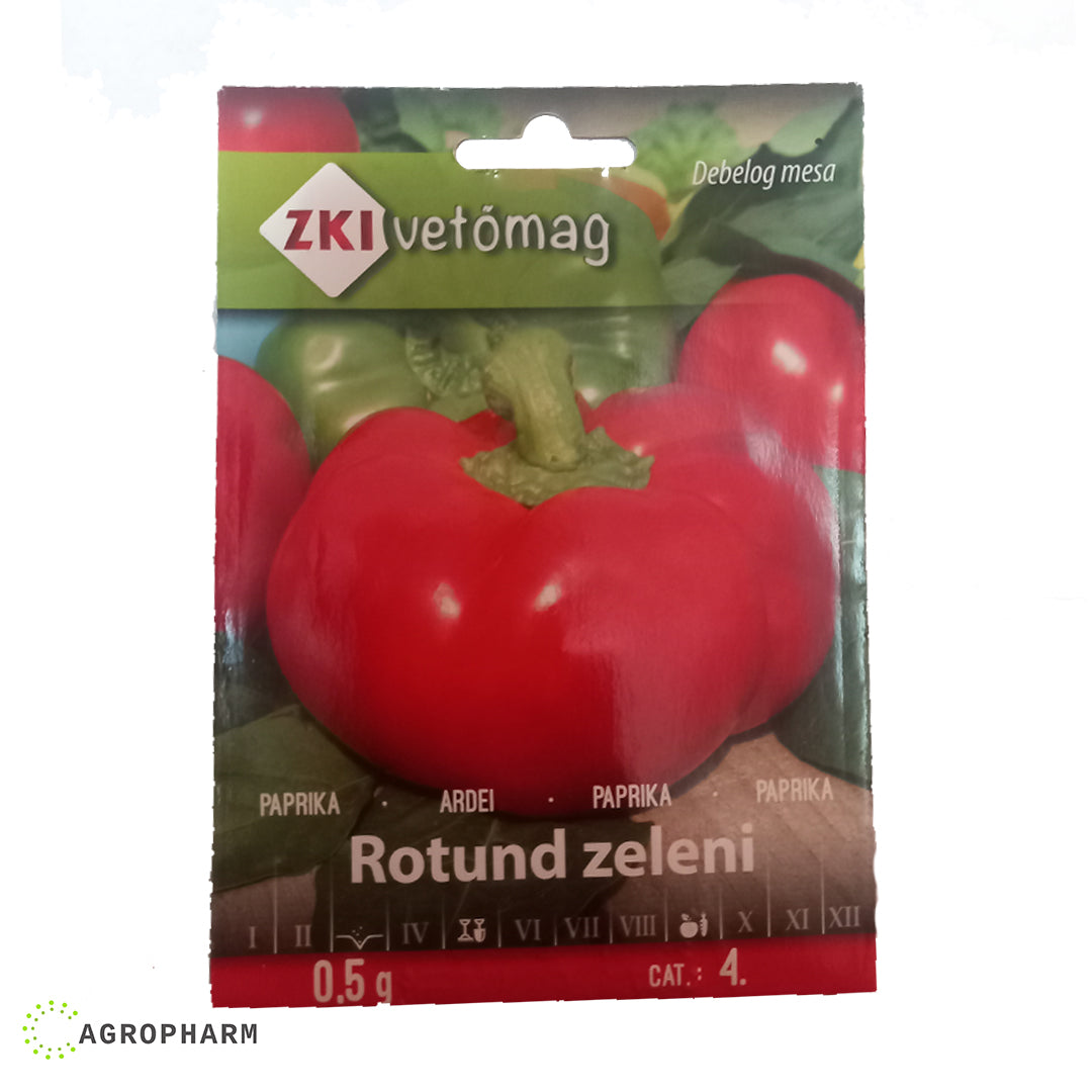 Paprika Rotund Zeleni 0.5gr Seme ZKI