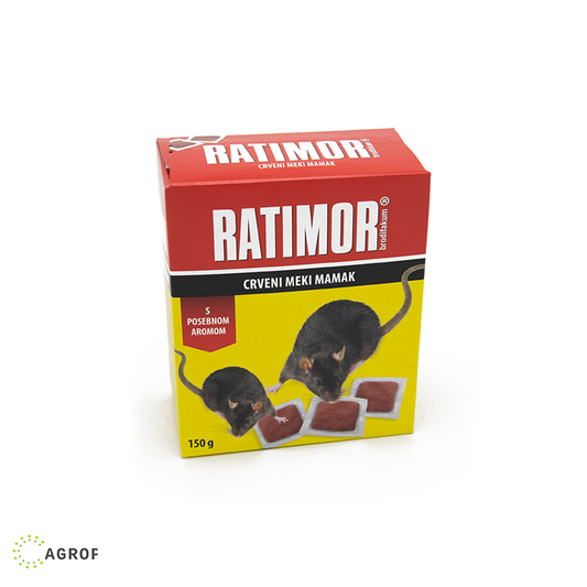Ratimor crveni otrov za pacove i miševe 150gr - Meki Mamak